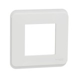 Schneider - Unica Pro - Plaque de finition - Blanc antibactérien - 1 poste - Réf : NU400220