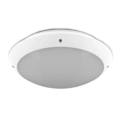 Miidex Lighting - Plafonnier LED Ø300 18W 4500K + Détecteur avec préavis d'extinction - Réf : 779010
