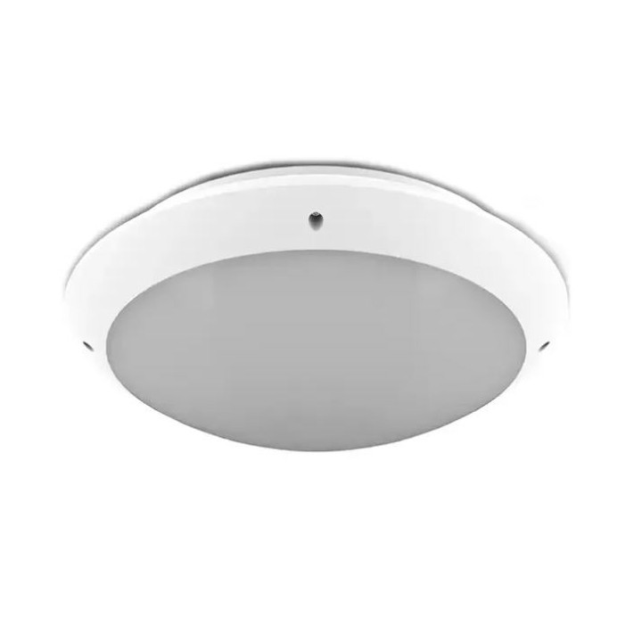 Miidex Lighting - Plafonnier LED Ø300 18W 4500K + Détecteur avec préavis d'extinction - Réf : 779010