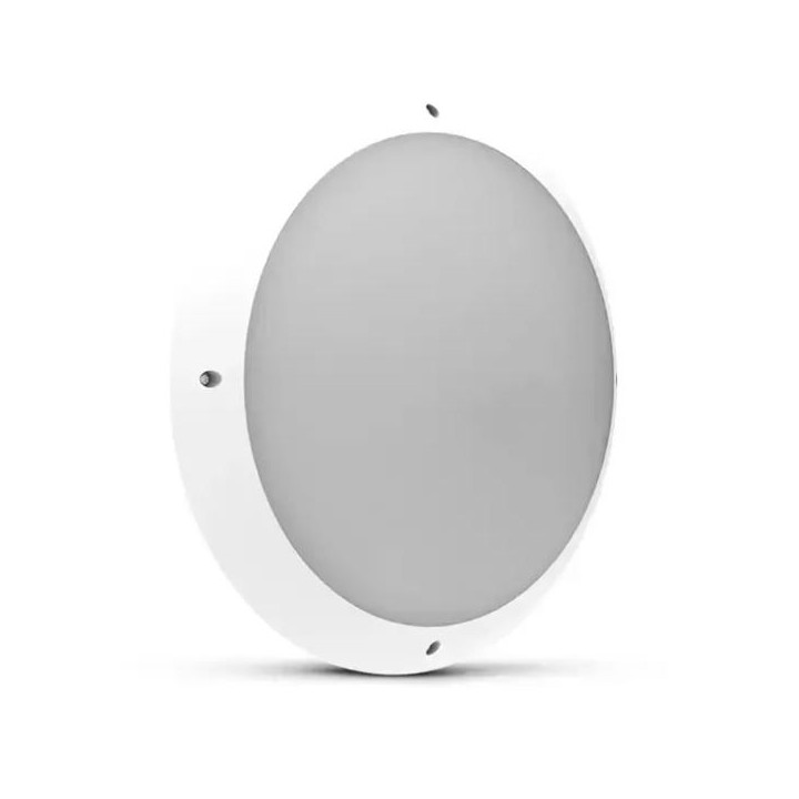 Miidex Lighting - Plafonnier LED Ø300 18W 4500K + Détecteur avec préavis d'extinction - Réf : 779010