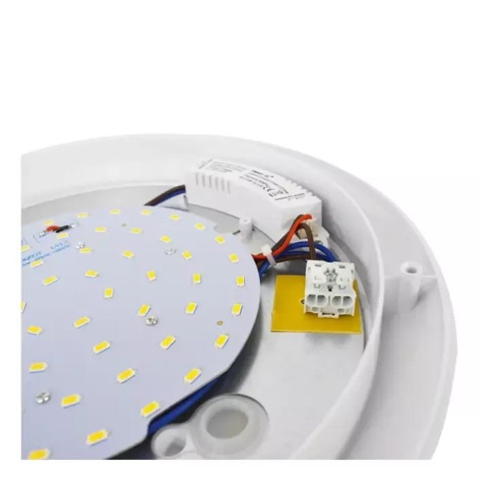 Miidex Lighting - Plafonnier LED Ø300 18W 4500K + Détecteur avec préavis d'extinction - Réf : 779010