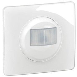 Legrand Céliane - Détecteur mural 2 fils sans Neutre livré complet - Blanc avec plaque Blanc Emaillé - Réf : CG0050