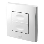 Yokis - Télécommande murale multifonction TLM2-UP - 2 touches - Zigbee 3.0 - Blanc - Réf : TLM2-UP