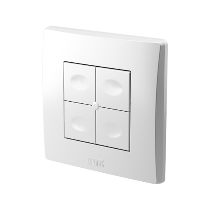 Yokis - Télécommande murale multifonction TLM4-UP - 4 touches - Zigbee 3.0 - Blanc - Réf : TLM4-UP