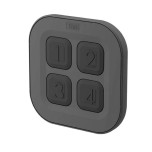 Yokis - Télécommande multifonction à poser - Format galet - 4 touches - Zigbee 3.0 - Noir - Réf : GALET4-UP