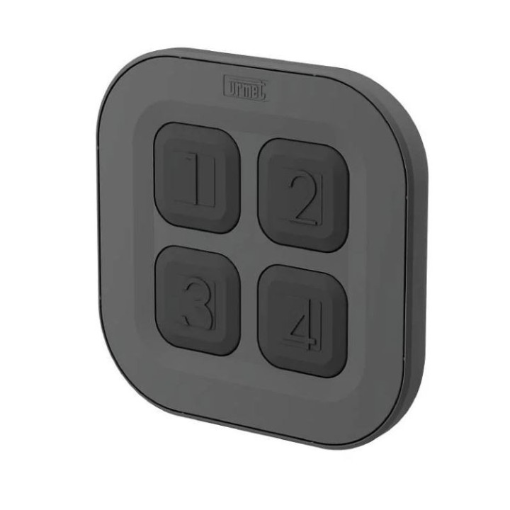 Yokis - Télécommande multifonction à poser - Format galet - 4 touches - Zigbee 3.0 - Noir - Réf : GALET4-UP