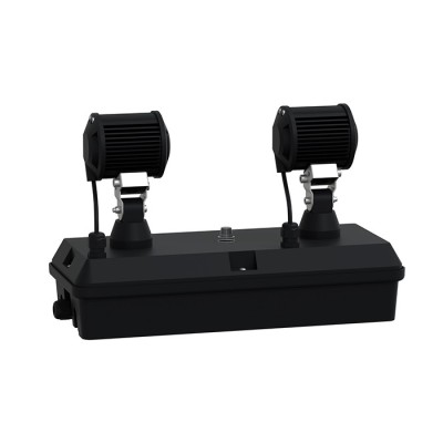 Schneider - Exiway Smart DUO - Bloc phare anti-panique pour bâtiments grande hauteur - LED 2 x 1200lm - IP65 - Réf : OVA48020