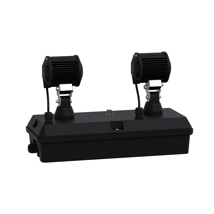 Schneider - Exiway Smart DUO - Bloc phare anti-panique pour bâtiments grande hauteur - LED 2 x 1200lm - IP65 - Réf : OVA48020