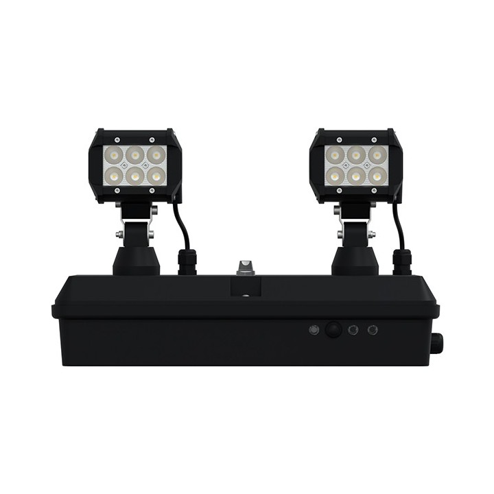 Schneider - Bloc phare anti panique pour bâtiments grande hauteur - LED 2 x 1200lm - IP65 - Réf : OVA48020