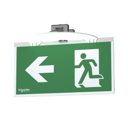 Schneider - Exiway Smartbeam - Bloc d'évacuation encastré SATI 45lm - 1h - IP42 - IK04 - Réf : OVA59106