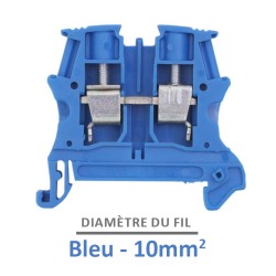Legrand - Bloc jonction Viking 3 à vis - 1 jonction/1 entrée/1 sortie - bleu - pas 10 - Réf: 037103