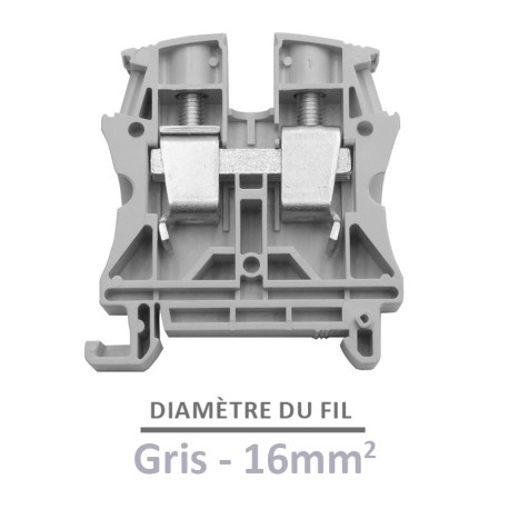 Legrand - Bloc jonction Viking 3 à vis - 1 jonction/1 entrée/1 sortie - gris - pas 12 - Réf: 037164
