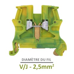 Legrand - Bloc jonction Viking 3 - pour cond de protect pied métal - rail sym - pas 5 - Réf: 037170