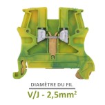 Legrand - Bloc jonction Viking 3 - pour cond de protect pied métal - rail sym - pas 5 - Réf: 037170