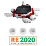 S&P - Kit VMC Simple-Flux Hygroréglable - OCTEO HYGRO ECOWATT HP+ - Habitat du T1 au T7 - Réf : 607911