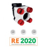 S&P - Kit VMC Simple-Flux Hygroréglable Hydra Ecowatt + - Habitat du T1 au T7 - Réf : 604223