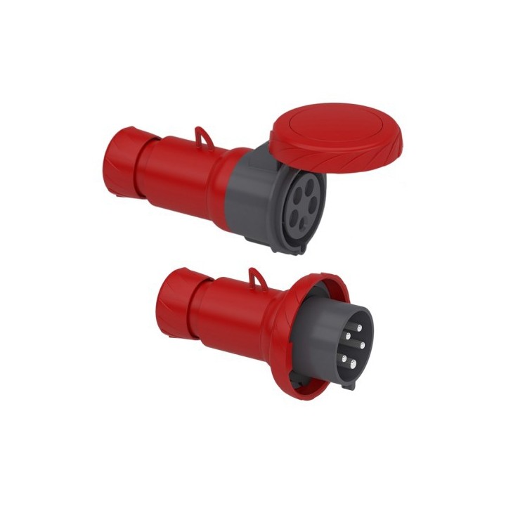 Schneider Mureva - Fiche et Prise industrielles 32 A - 3P+N+T - 380..415 V CA - Connexion vis - IP67 - Réf : PKE32M735-P