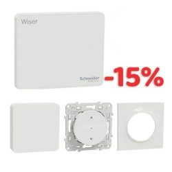 Schneider - Wiser - Kit volets roulants connecté avec capteurs température et humidité intégrés - Réf : S670131CE