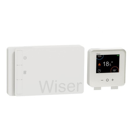 Schneider - Wiser - Thermostat connecté chaudière On/Off ou Opentherm - Génération 2 - Réf : CCTFR6901G2