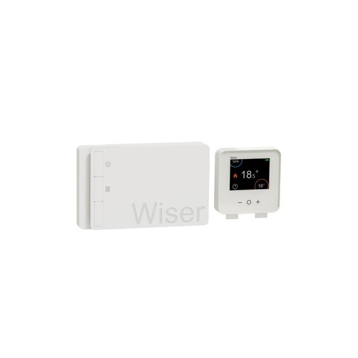 Schneider - Wiser - Thermostat connecté chaudière On/Off ou Opentherm - Génération 2 - Réf : CCTFR6901G2