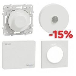 Schneider - Wiser - Kit éclairage connecté : automatisation des luminaires et scénarios - Réf : CCT801312