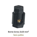 Legrand - Borne écrou 6 pans sans patte avec capacité par borne 2x10mm² - Réf : 034031