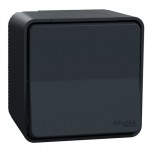 Schneider Mureva Styl - Lot de 11 Va et vient complet saillie dont 1 OFFERT - IP55 - connexion auto - gris - Réf : PBX0013