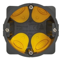 Legrand - Boîte d'encastrement monoposte Eco Batibox - 1 poste Ø67mm - profondeur 40mm - Réf : 080021L