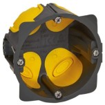 Legrand - Boîte d'encastrement monoposte Eco Batibox - 1 poste Ø67mm - profondeur 40mm - Réf : 090508L
