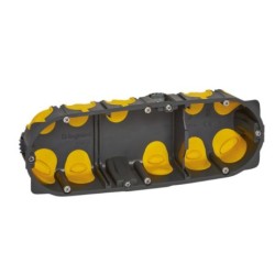Legrand - Boîte d'encastrement multiposte Eco Batibox - 3 postes 6 à 8 modules - profondeur 40mm - Réf : 090510L