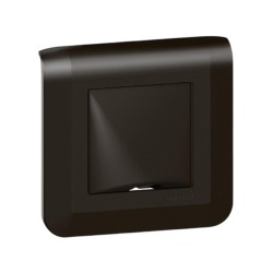 Legrand Mosaic - Sortie de câble Complet - Noir mat - Support à vis - Réf : 079042L-P