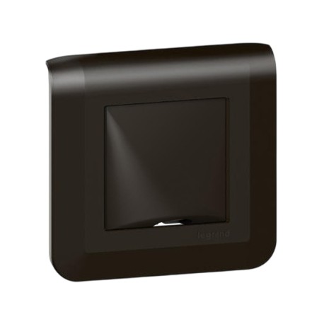 Legrand Mosaic - Sortie de câble Complet - Noir mat - Support à vis - Réf : 079042L-P