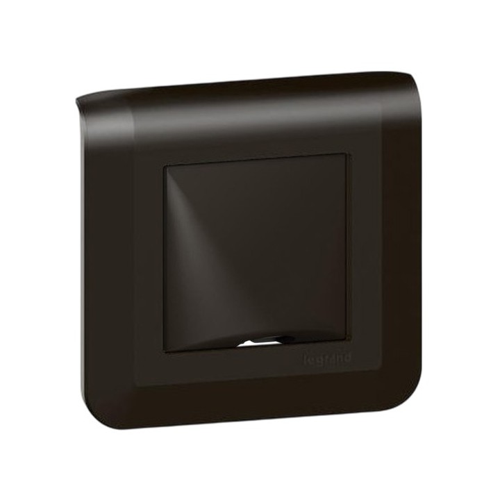 Legrand Mosaic - Sortie de câble Complet - Noir mat - Support à vis - Réf : 079042L-P