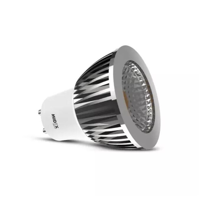 Miidex Lighting - Ampoule LED - GU10 - Spot 6W - Dimmable - 3000°K  - Aluminium - Réf : 100547