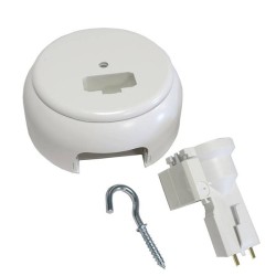 Eur'Ohm - Kit DCL point de centre + douille E27 - XL Pro - Ø85 mm - Réf : 53098