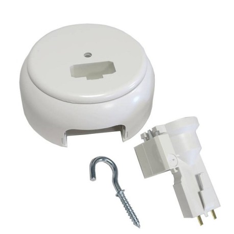 Eur'Ohm - Kit DCL point de centre + douille E27 - XL Pro - Ø85 mm - Réf : 53098