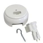 Eur'Ohm - Kit DCL point de centre + douille E27 - XL Pro - Ø85 mm - Réf : 53098