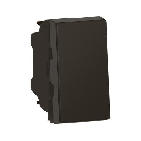 Legrand - Interrupteur ou va-et-vient 10AX 250V~ Mosaic Easy-Led 1 module – noir mat - Réf : 099440