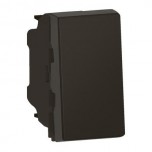 Legrand - Interrupteur ou va-et-vient 10AX 250V~ Mosaic Easy-Led 1 module – noir mat - Réf : 099440