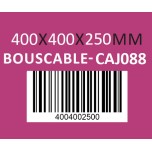 Caisse carton 400 x 400 x 250mm - Réf : BOUSCABLE-CAJ088