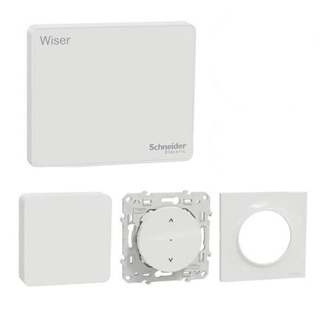 Schneider - Wiser - Kit volets roulants connecté avec capteurs température et humidité intégrés - Réf : S670131CE