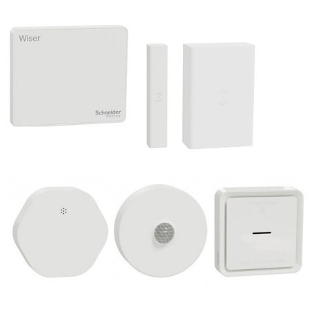 Schneider - Wiser - Kit détection anomalies : surveillance maison en vacances - Réf : S590012SV