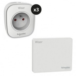 Schneider - Wiser - Kit gestion modes veille : contrôle scène pièce de vie - Réf : CCTFR6518