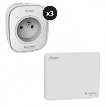 Schneider - Wiser - Kit gestion modes veille : contrôle scène pièce de vie - Réf : CCTFR6518