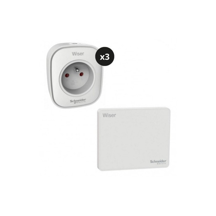 Schneider - Wiser - Kit gestion modes veille : contrôle scène pièce de vie - Réf : CCTFR6518