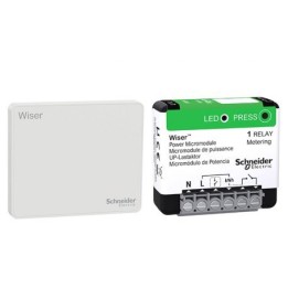 Schneider - Wiser - Kit chauffe-eau connecté : démarrage + mesure consommation - Réf : CCT501730