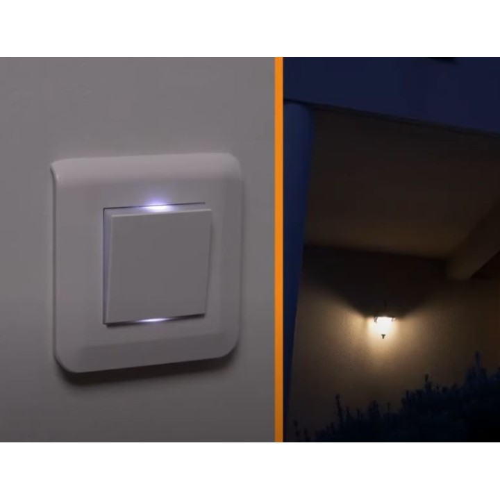 Legrand Mosaic - Va-et-vient complet blanc avec voyant témoin - Réf : 099691A
