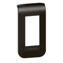 Legrand Mosaic - Plaque de finition Mosaic pour 1 module noir mat - Réf : 079041L