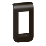 Legrand Mosaic - Plaque de finition Mosaic pour 1 module noir mat - Réf : 079041L
