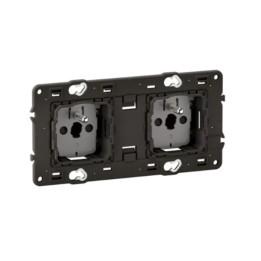 Legrand Céliane - Prise double 2x2P+T 16A 250V Précâblée - Réf : CM0112